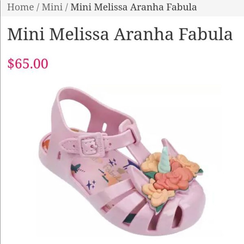 Mini Melissa sandals